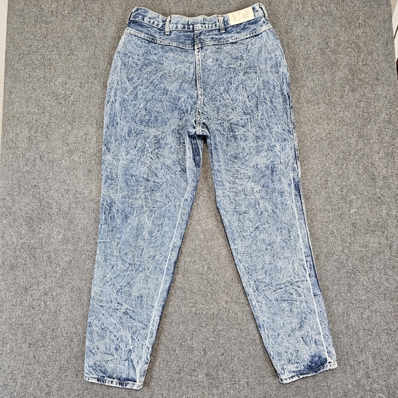 VTG RARE 80s Bon Jour Womens Acid Wash Tapered Mom Jeans Acid Wash 22 USA NWT - Picture 9 of 16